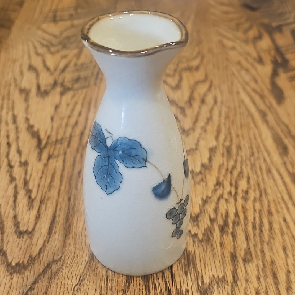 Elegant White and Blue Vase